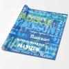 InterestPrint Custom Happy Father's Day Gift Wrapping Paper Personalized Blue #1 Dad Wrapping Paper Roll Customized Best Dad Wrap Paper Daddy Wrapping Paper for Men 58x23 3 Roll view 2