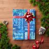 InterestPrint Personalized Name Best Dad Ever Wrapping Paper Custom Blue #1 Dad Dad Wrap Paper Customized Father's Day Gift Wrapping Paper for Men 58x23 1 Roll view 4