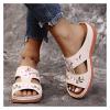 Orthopedic Sandals Women's Arch Support Sandals Orthopedic Walking Sandals for Comfortable Soft Summer Beach Shoes Orthopedic Sandals (Color : Almond, Size : 6.5-7 US) view 2