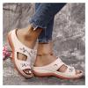 Orthopedic Sandals Women's Arch Support Sandals Orthopedic Walking Sandals for Comfortable Soft Summer Beach Shoes Orthopedic Sandals (Color : Almond, Size : 6.5-7 US) view 3