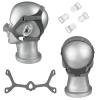 2 Packs Wisp CPAP Mask Headgear with Frame and Clips Compatible with Respironics Wisp Nasal CPAP/BiPAP Mask Size Standard  Gray view 1