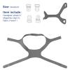 2 Packs Wisp CPAP Mask Headgear with Frame and Clips Compatible with Respironics Wisp Nasal CPAP/BiPAP Mask Size Standard  Gray view 3