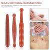 Healvian Wooden Massage Stick 5.85 Inch Round Bead Acupressure Tool for Foot Reflexology Body Relaxation and Meridian Therapy view 4