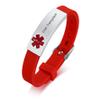 AMRECH Medical Alert Bracelets Liver Transplant for Men Women Silicone Adjustable Medical ID Wristband to Carry Your Emergency Medical Information, Includes an Medical Card view 1