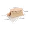 2 Sets Mini Broom Dustpan,Whisk Broom and Dustpan Set Wood Keyboard Brush for Cat Litter, Kitchen,Table,Cars(White Shovel Nylon) view 2