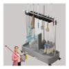 Floor Standing Broom Mop Holder Put Wet Mops,Cleaning Tool Cart, Movable Commercial Mop Rack,Cleaning Supplies Organizer,Garden Tool Storage,Mop Drain Rack,for Garage,Schools,Hospitals,Factories ( Col view 1