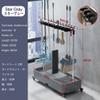 Floor Standing Broom Mop Holder Put Wet Mops,Cleaning Tool Cart, Movable Commercial Mop Rack,Cleaning Supplies Organizer,Garden Tool Storage,Mop Drain Rack,for Garage,Schools,Hospitals,Factories ( Col view 2