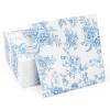 100 Pack Blue Floral Cocktail Napkins, Guest Hand Towels Disposable for Bathroom, Blue Floral Paper Napkins for Bridal and Baby Shower, Tea Party, Garden Party, Birthday Party view 1