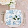 100 Pack Blue Floral Cocktail Napkins, Guest Hand Towels Disposable for Bathroom, Blue Floral Paper Napkins for Bridal and Baby Shower, Tea Party, Garden Party, Birthday Party view 4