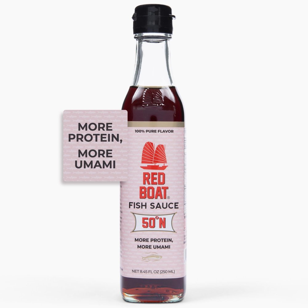 Red Boat Fish Sauce, Phamily Reserve | Premium 50N fish sauce sustainably made with just two ingredients in Vietnam | Higher Protein For Exceptional Flavor | Gluten and sugar free, no preservatives | 8.45 fl oz.