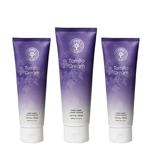 LEUDINE Thyme Body Cream Tomillo Massage Cream Soothing Respiratory Tract & Airways Breath-Easing Emollient for Kids & Adults - Relieves Congestion & Supports Sinus Health - Pack of 3-12 fl oz