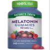 Nature's Truth Melatonin Gummies | 10mg | 140 Count | Berry Flavor | Vegan, Non-GMO & Gluten Free Supplement for Adults view 1