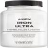Amen Iron Ultra Supplement + Copper, Folate, Vitamin C and B12-2-Month Supply - Ferrous Sulfate Iron Vitamin - 65mg Per Serving - Folic Acid - Non-GMO Pills - 60 Capsules view 1