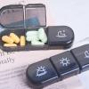 21 Grid Black Medicine Bo, 3 Times A Day 7 Day Pill Organizer 21 Grid Portable Pill Organizer Travel Medicine Container Black(Black) view 3
