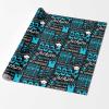 InterestPrint Personalized Name Senior Wrap Paper Customized Class of 2024 Congratulations Black Blue Wrapping Paper Roll Graduation Gift for Boys Girls Niece Friend BFF 58x23 Inch 5 Roll view 2
