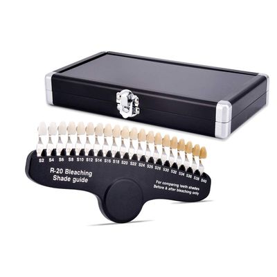 3D Teeth Whitening Shade Guide Tooth Bleaching Shadeguide Set with 20 Colors
