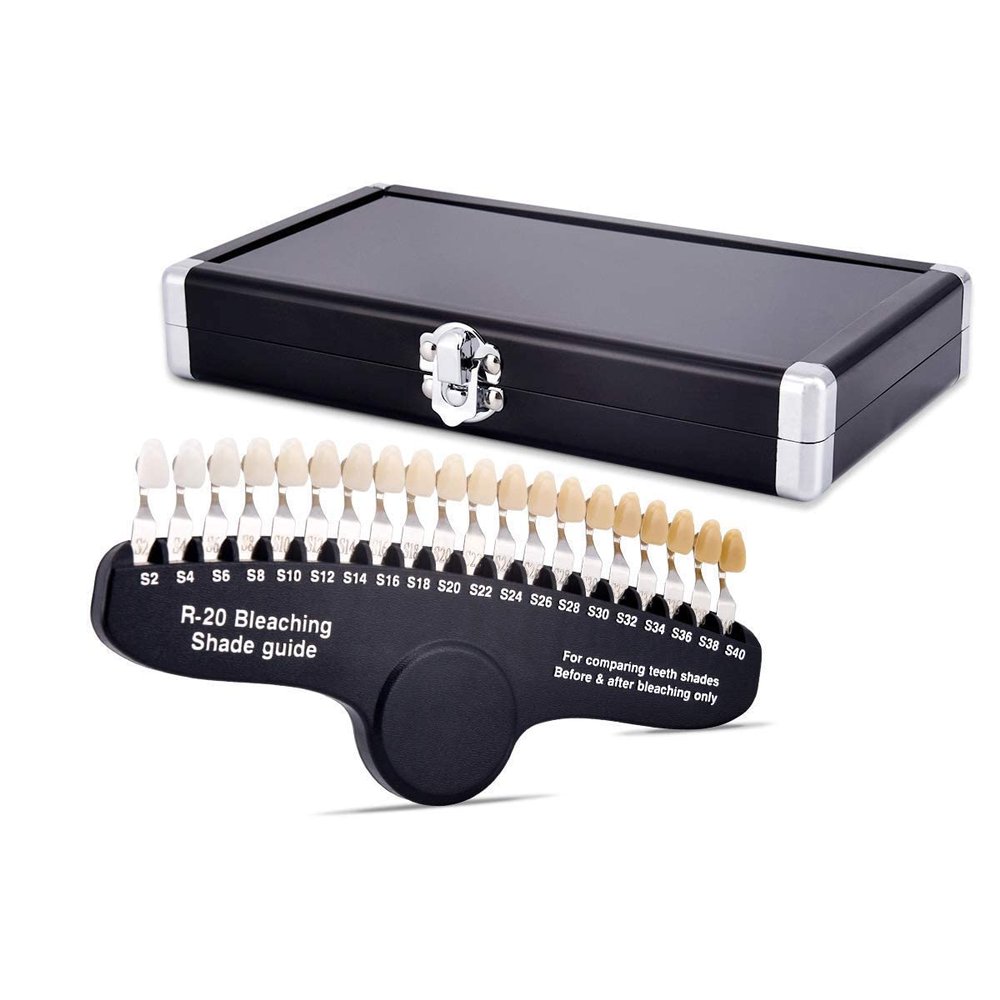 3D Teeth Whitening Shade Guide Tooth Bleaching Shadeguide Set with 20 Colors