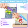 56 Pcs AM PM Pill Pouches Bags Travel Pill Bags Zippered Medicine Organizer Day and Night Pill Bag Reusable Plastic Pill Baggies with Slide Lock Monthly Pill Organizer 2 Times a Day (Blue, Purple) view 4