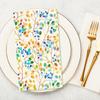 AnyDesign 100Pcs Colorful Leaves Guest Napkins Watercolor Leaf Branches Disposable Paper Napkins Dinner Hand Napkin for Home Kitchen Bathroom Holiday Party Supplies, 3 Ply, 13 x 15.7 Inch view 3