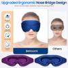 BeHoomi Sleep Mask, 2 Packs Premium Eye Mask for Sleeping, Total Blackout, Superior Soft Comfort, Upgraded 3D Ergonomic Designed Sleeping Mask for Home, Office, Travel, Meditation, Yoga, Blue & Purple view 2