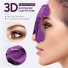 BeHoomi Sleep Mask, 2 Packs Premium Eye Mask for Sleeping, Total Blackout, Superior Soft Comfort, Upgraded 3D Ergonomic Designed Sleeping Mask for Home, Office, Travel, Meditation, Yoga, Blue & Purple view 3
