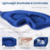 BeHoomi Sleep Mask, 2 Packs Premium Eye Mask for Sleeping, Total Blackout, Superior Soft Comfort, Upgraded 3D Ergonomic Designed Sleeping Mask for Home, Office, Travel, Meditation, Yoga, Blue & Purple view 4