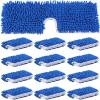 Chengu 12 Pieces Microfiber Flip Mop Refills Replacement Heads Double Sided Cleaning Pads Machine Washable Mop for Dry and Wet Kitchen Home Use view 1