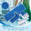 Chengu 12 Pieces Microfiber Flip Mop Refills Replacement Heads Double Sided Cleaning Pads Machine Washable Mop for Dry and Wet Kitchen Home Use view 2