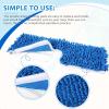 Chengu 12 Pieces Microfiber Flip Mop Refills Replacement Heads Double Sided Cleaning Pads Machine Washable Mop for Dry and Wet Kitchen Home Use view 4