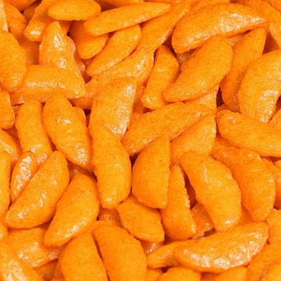 Oriental Chili Bits Rice Crackers by Its Delish, 5 Lbs Bulk Bag | Crunchy and Spicy Asian Crescent Cracker Snack Bites - Awesome for Snacks and Salad Topping | Vegan & Kosher