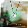 1Pc Essential Oil Necklace with Braided Rope Aromatherapy Pendant Diffuser Bottle for Women Fashionable Mini Scent Container for Odor Removal and Dress Decor view 3
