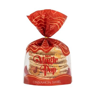 Kim's Magic Pop - Cinnamon Swirl Flavor Drizzled | 6 Pack | Low Carb, No Trans Fat, All Natural, Multigrain Korean Snack | Easy Bread, Chip, Cracker Replacement (MEDIUM)