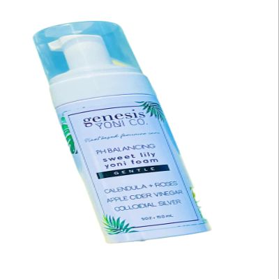 GENESIS SKIN CO. Sweet Lily Yoni Feminine Foam Cleanser | Intimate Cleansing Wash with Apple Cider Vinegar & Colloidal Silver | Feminine Wash| ALL Natural & Unscented for Sensitive Areas | 5oz.