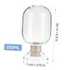Anneome Glass Storage Bottle Round Shape Matches Container Simple Practical Design view 2