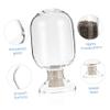 Anneome Glass Storage Bottle Round Shape Matches Container Simple Practical Design view 4