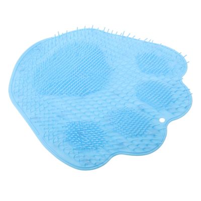 Non-Slip Bath Mat Foot Massager Scrubber Silicone Body Scrubber Shower Foot Scrubber Mat Foot Scrubbing Pad Bath Massage Pad ' Suction Cup Back Scrubber TPR Wall-Mounted Floor