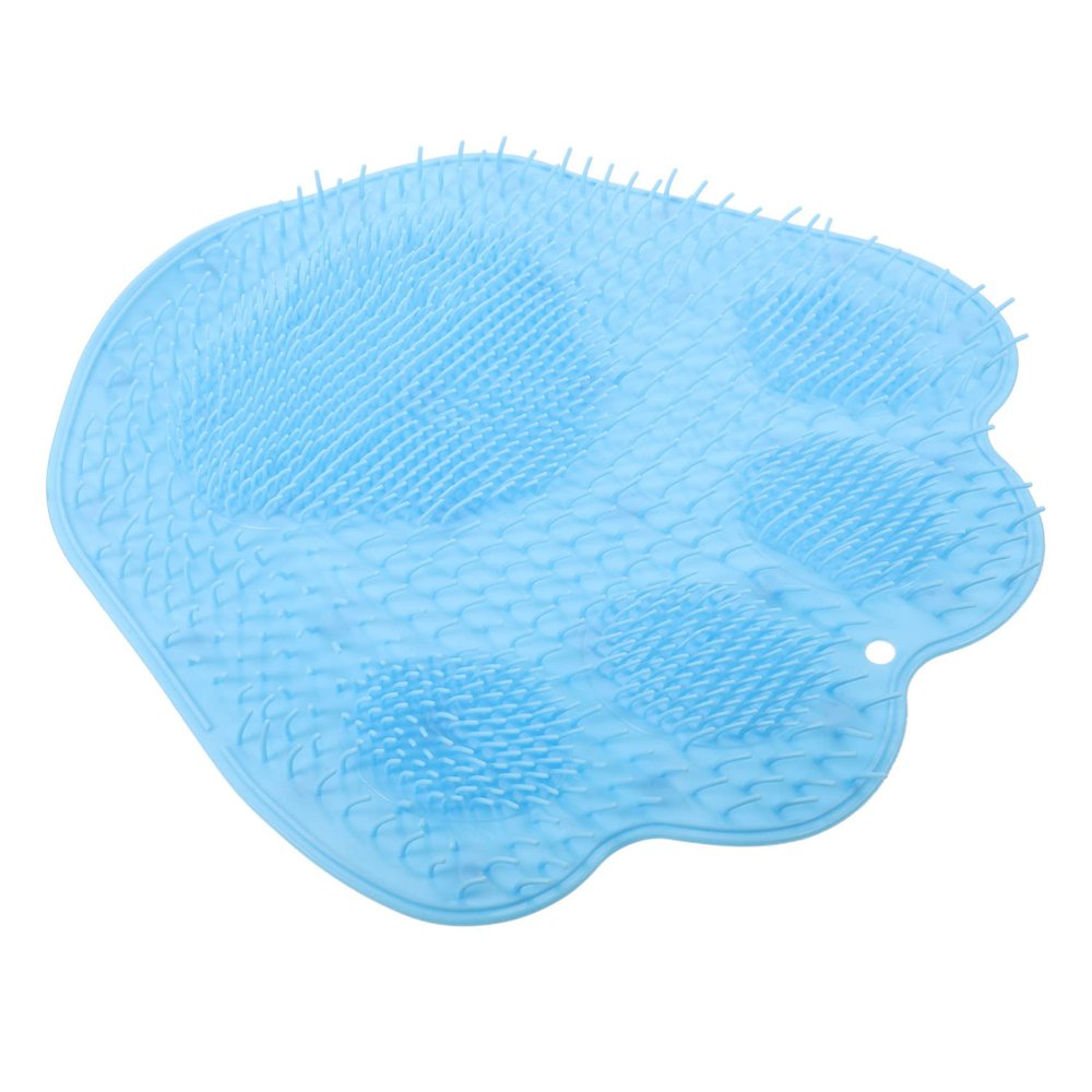 Non-Slip Bath Mat Foot Massager Scrubber Silicone Body Scrubber Shower Foot Scrubber Mat Foot Scrubbing Pad Bath Massage Pad ' Suction Cup Back Scrubber TPR Wall-Mounted Floor
