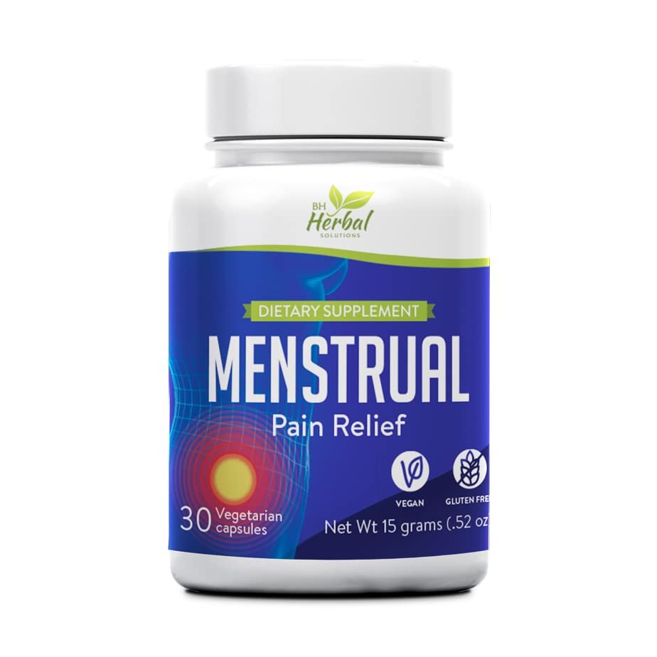 Menstrual Period Symptoms Relief - Premenstrual Cramps Relief - 100% Natural and Herbal