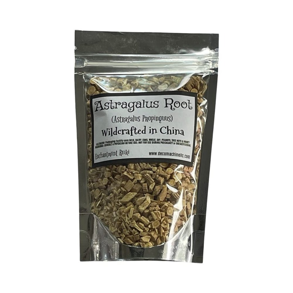 Deco Machine Reiki Charged Astragalus Root Wildcrafted in China Loose Leaf Dried 2 oz Bag Small Sample Tea