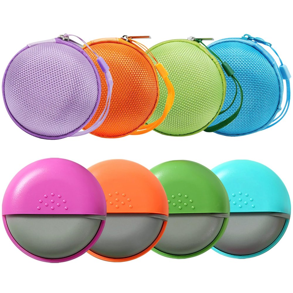 INVODA Travel Pill Organizer Round Compact for Meds, Vitamins & Supplements
