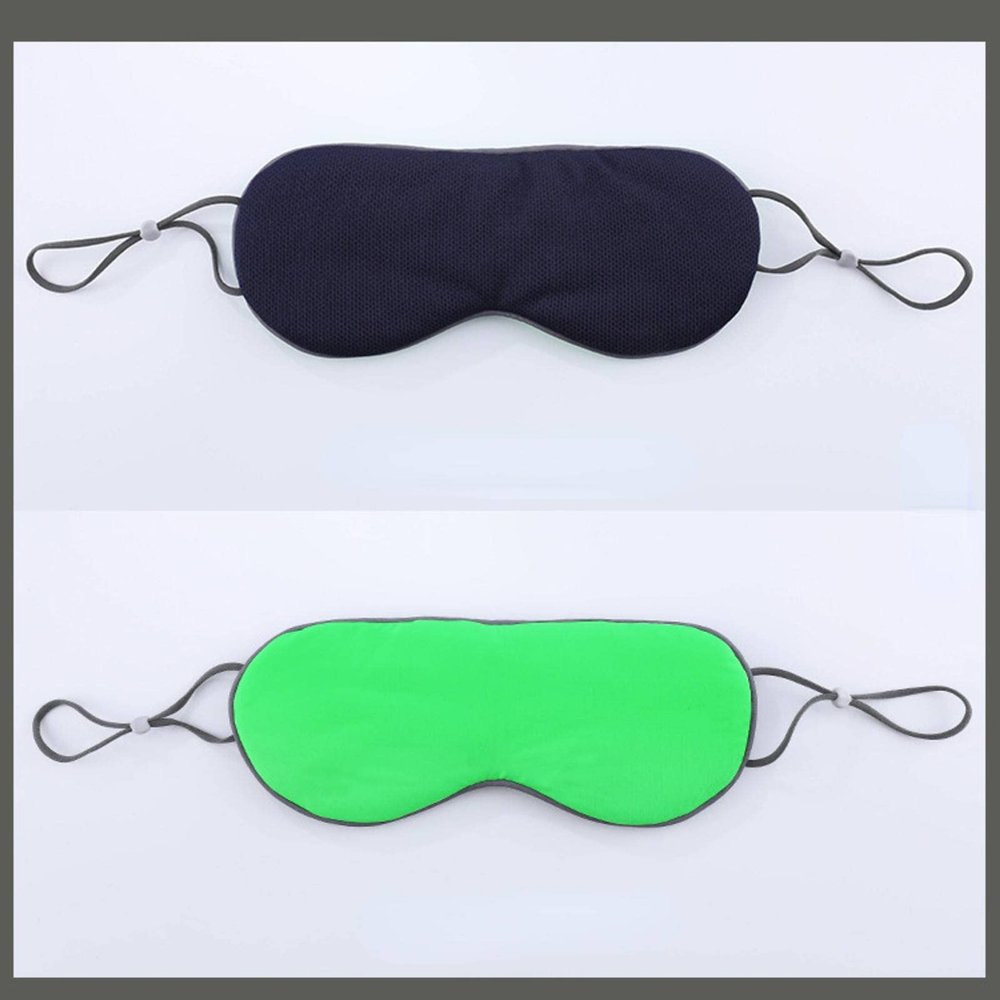 Eye Mask Lunch Break Sleep Blackout Eye Mask Breathable Traceless Warm and Cool Double-Sided Ice Silk Eye Mask