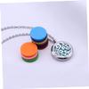 Essential Oil Necklace Aromatherapy Diffuser Locket Pendant with Chain and Color Refill Pads Silver Unique Aromatherapy Jewelry for Personal Use and Gifting view 2
