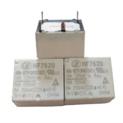 VEHT 10PCS Relay HF7520 005-HTP HF7520 012-HTP HF7520 024-HTP HF7520-012-HTP HF7520-009-HTP HF7520 012 HTP 4PIN 16A 9V 12V (Size : HF7520-009-HTP)