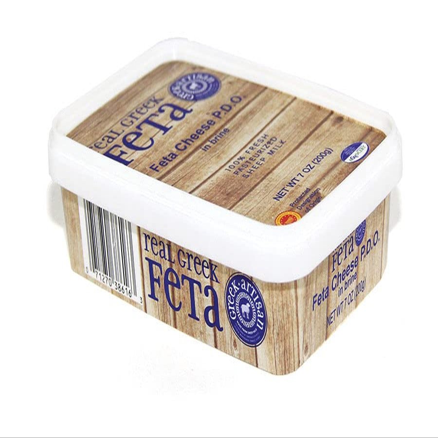 REAL GREEK FETA. PACK OF 4 BY 7 OZ.