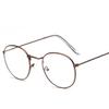 TUDEXX Fashion Round Reading Glasses Women Men, Blue Light Blocking Computer Flat Glasses, Anti Eye Strain/Glare Readers (Color : Coffee, Size : +300) view 1