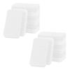 12 - Pack Non-Scratch Scrub Sponges - Sponges for Dishes and Washing Dishes, Cleaning Sponges for Kitchen Home Bathroom Cars, Funny Cut-Outs DIY for Kids (White) view 1