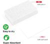 12 - Pack Non-Scratch Scrub Sponges - Sponges for Dishes and Washing Dishes, Cleaning Sponges for Kitchen Home Bathroom Cars, Funny Cut-Outs DIY for Kids (White) view 3