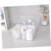 YARNOW First Aid Cabinet Box Platic Storage Bins First Aid Kit for Car First Aid Kit Mini Portable First Aid Box Medicine Organizer Box Storage Box Kit Medicine Box White view 3