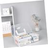 YARNOW First Aid Cabinet Box Platic Storage Bins First Aid Kit for Car First Aid Kit Mini Portable First Aid Box Medicine Organizer Box Storage Box Kit Medicine Box White view 4