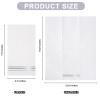 100 Silver Trim Lined Paper Napkins Elegant Dinner Napkins, 3 Ply Guest Napkins Disposable Hand Towels for Kitchen Bathroom Wedding Anniversary Birthday Party Christmas Napkins(White and Silver) view 2